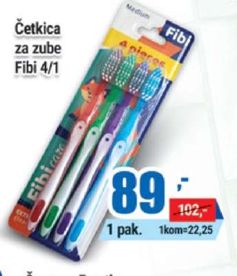 Četkica za zube Fibi 4/1