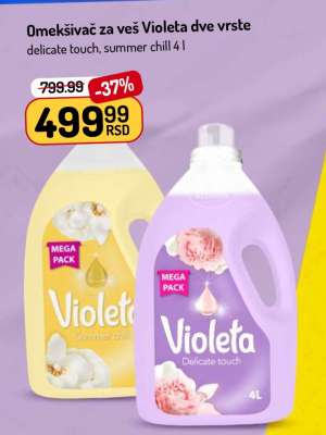 Omekšivač za veš Violeta dve vrste