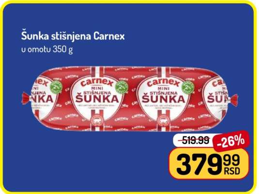 Šunka stisnjena Carnex