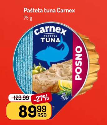 Pašteta tuna Carnex