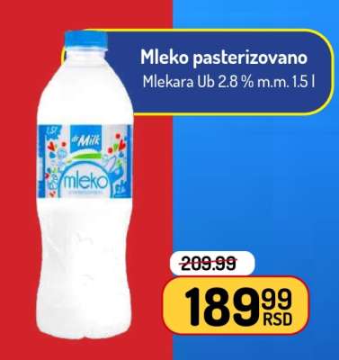 Mleko pasterizovano