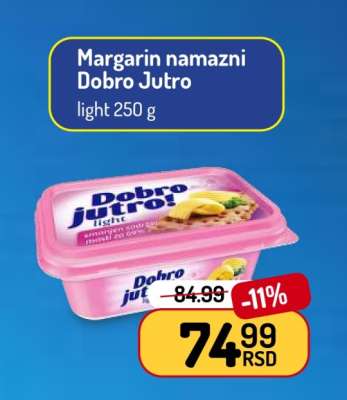 Margarín namazni Dobro Jutro light 250 g