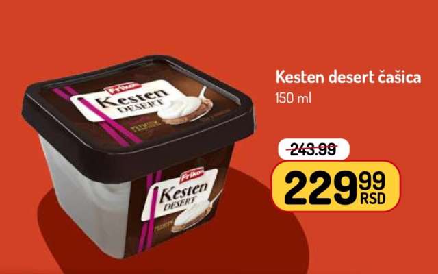 Kesten desert čašica