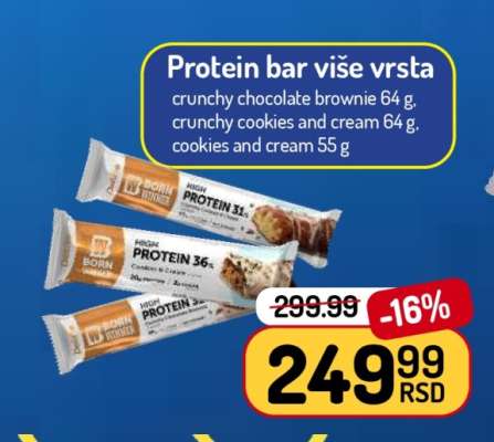 Protein bar više vrsta