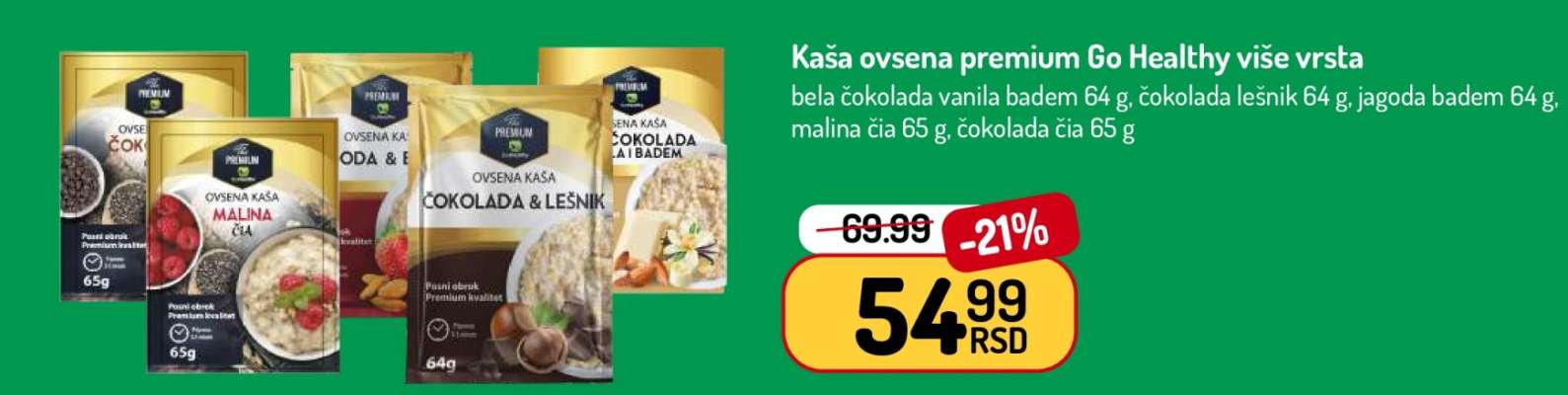 Kaša ovsena premium Go Healthy više vrsta