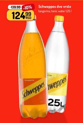Schweppes dve vrste