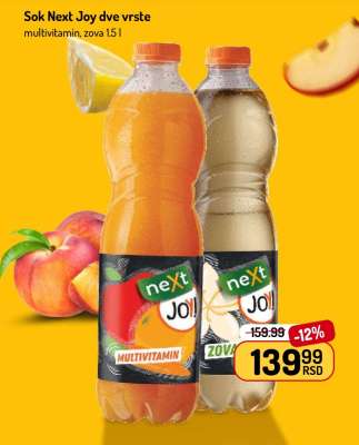 Sok Next Joy dve vrste