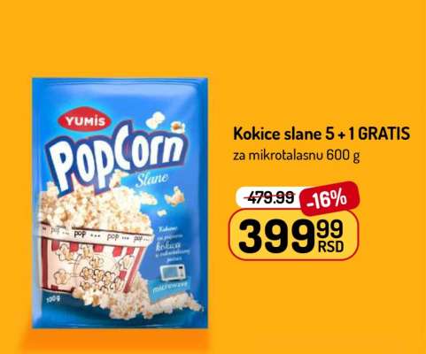 Kokice slane 5 + 1 GRATIS