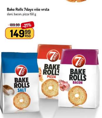 Bake Rolls 7Days više vrsta