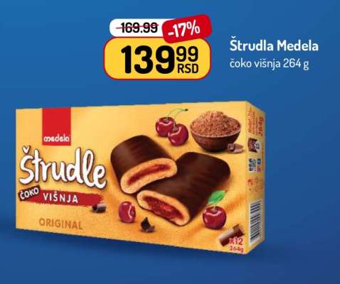 Štrudla Medela čoko višnja 264 g