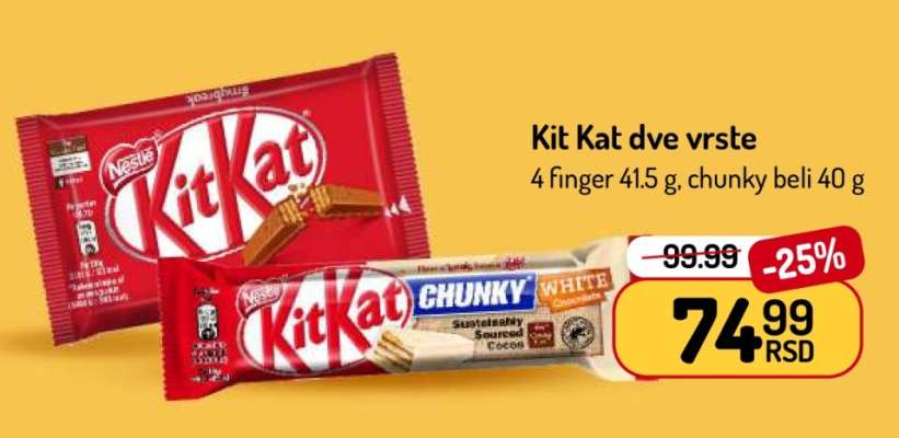 Kit Kat dve vrste