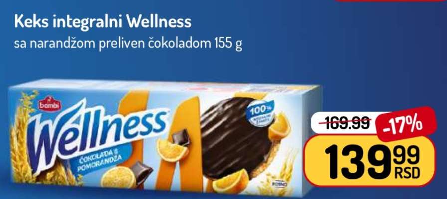 Keks integralni Wellness
