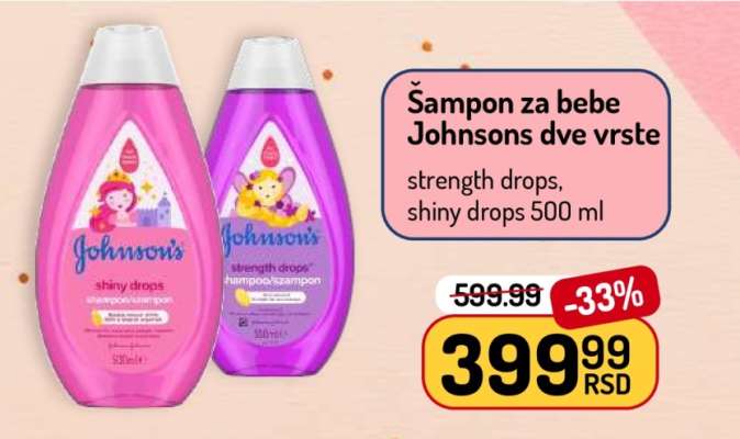 Šampon za bebe Johnsons dve vrste
