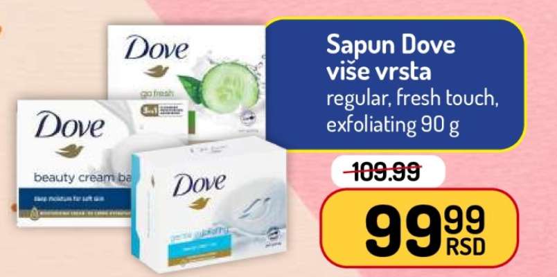 Sapun Dove više vrsta