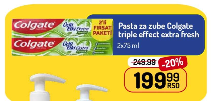 Pasta za zube COLGATE triple effect extra fresh