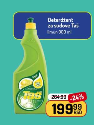 Deterdžent za sudove Taš limun 900 ml
