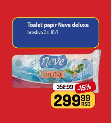 Toalet papir Neve deluxe