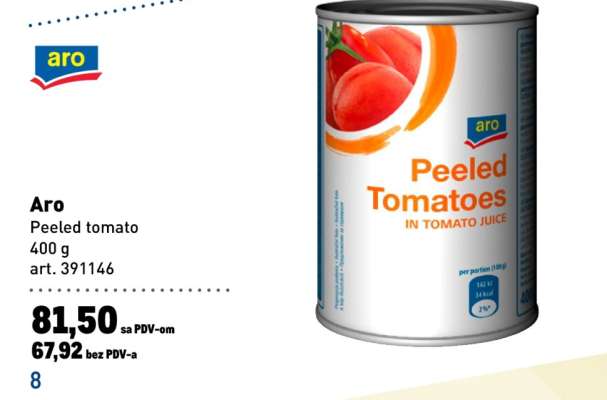 Aro Peeled tomato