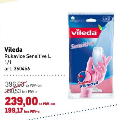 VILEDA Rukavice Sensitive L