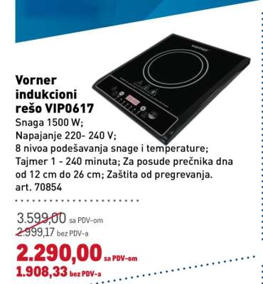 Vorner indukcioni rešo VIP0617