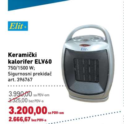 Keramički kalorifer ELV60