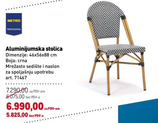 Aluminijumska stolica