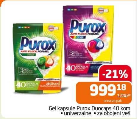 Gel kapsule Purox Duocaps 40 kom