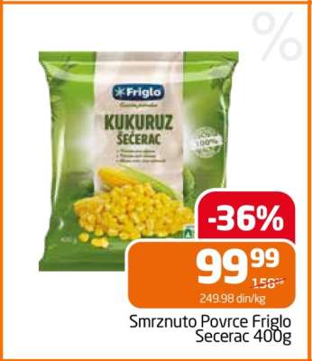 Smrznuto Povrće Friglo Šećerac 400g