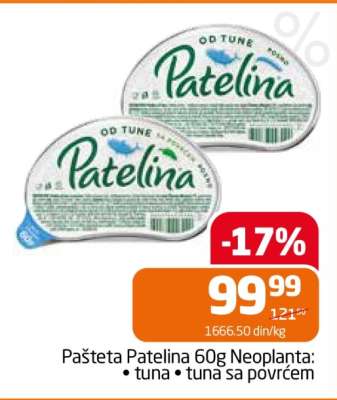 Pašteta Patelina 60g Neoplanta