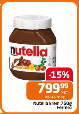 Nutella krém 750g Ferrero