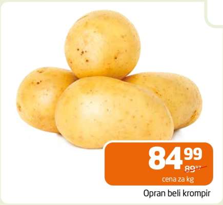 Opran beli krompir