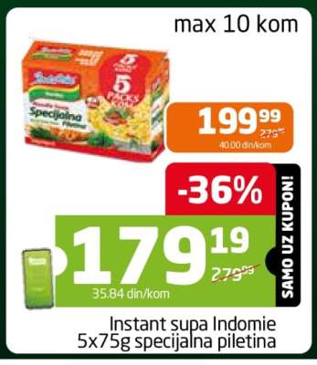 Instant supa Indomie 5x75g specijalna piletina