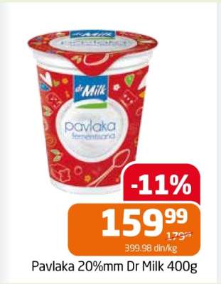 Pavlaka 20%mm Dr Milk 400g
