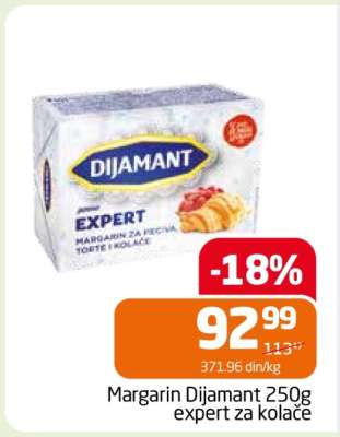 Margarin Dijamant 250g expert za kolače