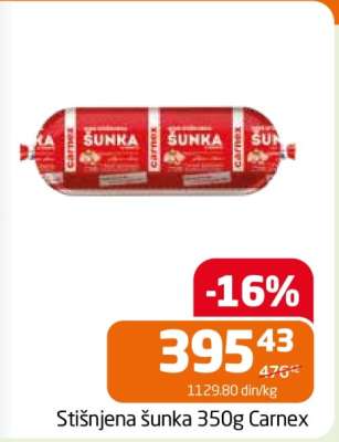 Stišnjena šunka 350g Carnex