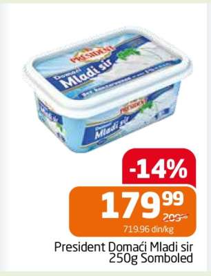 President Domaći Mladi sir 250g Somboled