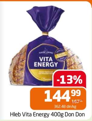 Hleb Vita Energy 400g Don Don