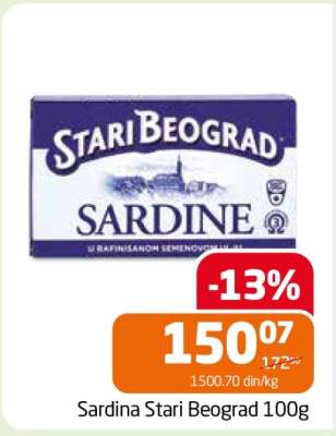 Sardina Stari Beograd 100g