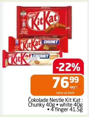 Čokolade Nestle Kit Kat