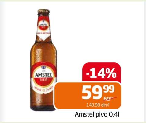 Amstel pivo 0.4l