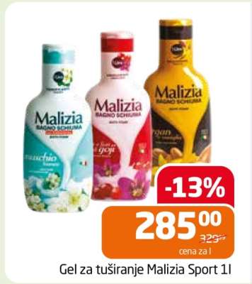 Gel za tuširanje Malizia Sport 1l