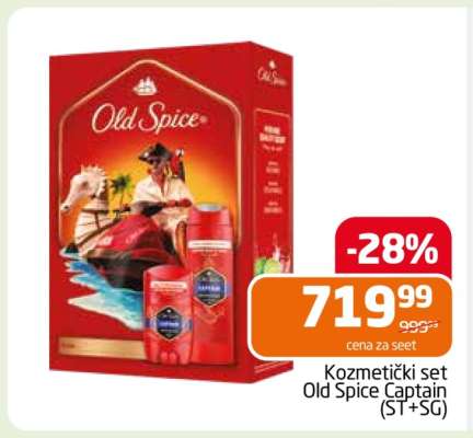 Kozmetički set Old Spice Captain (ST+SG)