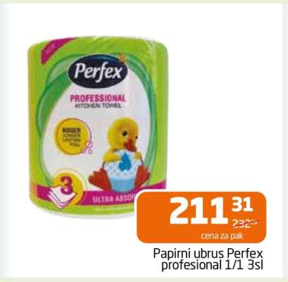 Papirni ubrus Perfex profesional 1/1 3sl
