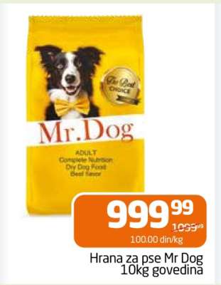 Hrana za pse Mr Dog 10kg govedina