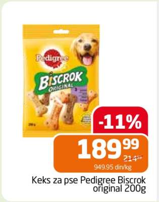 Keks za pse Pedigree Biscrok original 200g