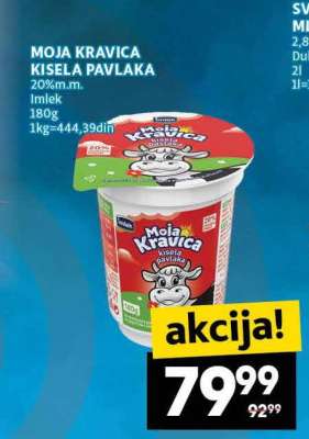 MOJA KRAVICA KISELA PAVLAKA