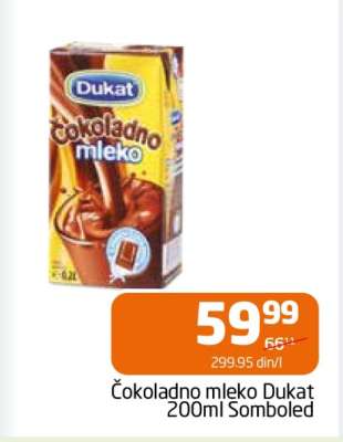 Čokoladno mleko Dukat 200ml Somboled