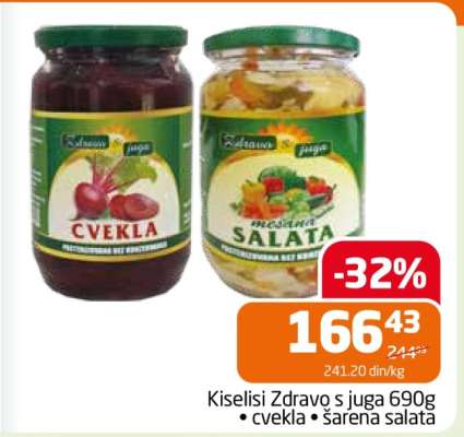 Kiseliši Zdravo s juga 690g