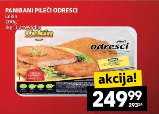 Panirani pileći odresci