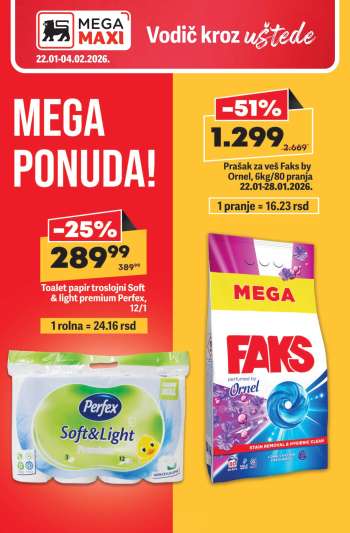 Mega Maxi katalog - 22.01.2026 - 04.02.2026.